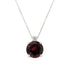 2.55ct Tourmaline pendant with 0.05tct diamonds set in 14K white gold