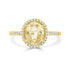 2.75ct Sapphire Rings with 0.21tct diamonds set in 14KT yellow gold