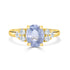 2.56ct Sapphire Rings with 0.40tct diamonds set in 14KT yellow gold