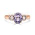 1.56ct Sapphire Rings with 0.20tct diamonds set in 14KT rose gold