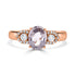 1.56ct Sapphire Rings with 0.19tct diamonds set in 14KT rose gold