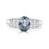 1.52ct Sapphire Rings with 0.33tct diamonds set in 14KT white gold