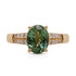 1.99Ct Tourmaline And 0.28Tct Diamond 14Kt Yellow Gold Band