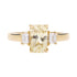 2.81ct Sapphire Ring With 0.22tct Diamonds Set In 14kt Yellow Gold