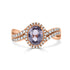 1.17ct Sapphire Rings with 0.35tct diamonds set in 14KT rose gold