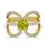 1.22ct Sphene ring with 0.60tct diamonds set in 14K yellow gold