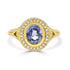 2.23ct Sapphire Rings  with 0.41tct diamonds set in 14KT white gold