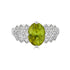 3.21ct Sphene ring with 0.29tct diamonds set in 14K white gold