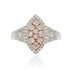0.51ct Pink Diamonds With 0.25tct Diamonds Set In 18kt Two Tone Gold