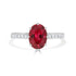 2.05 Tourmaline Rings with 0.19tct Diamond set in 14K White Gold