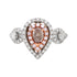 0.24ct Pink Diamond Ring with 0.77tct Diamonds set in 14K Two Tone Gold