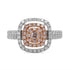 0.14Ct Pink Diamond Ring With 0.73Tct In 18K Two Tone Gold