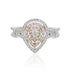 0.09tct Pink Diamond Ring With 0.08tct Diamonds Set In 18kt Two Tone Gold