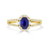 1.46ct sapphire Ring with 0.27tct Diamonds set in 14K Yellow Gold