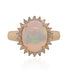 2.48ct Opal ring with 0.26tct diamonds set in 14K yellow gold