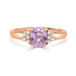 1.22ct Sapphire Rings with 0.10tct diamonds set in 14KT rose gold