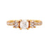 0.56ct Radiant Diamond Ring With 0.42tct Diamond Accents In 14K Yellow Gold