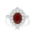 3.02ct Ruby Ring with 0.7tct Diamonds set in 18K Two Tone Gold