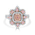 0.7ct Pink Diamond Ring with 0.77ct Diamonds set in 14K Two Tone