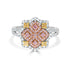 0.36ct Pink Diamond Ring with 0.61ct Diamonds set in 14K Two Tone