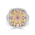 1.27ct Pink Diamond Ring with 1.54ct Diamonds set in 14K Two Tone