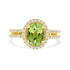1.68ct Paraiba Tourmaline  Rings with 0.32tct diamonds set in 18kt yellow gold