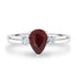 2Ct Ruby Ring With 0.16Tct Diamonds Set In 18K White Gold