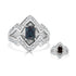 1.13ct Alexandrite Rings With 0.27tct Diamonds Set In Platinum 900 Platinum