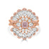 0.54ct Pink Diamond Ring with 0.36tct Diamonds set in 18K Rose Gold