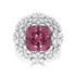 11.36ct Pyrope Spessartite Garnet Ring with 2.67tct Diamonds set in 18K White Gold