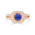 1.01Ct Sapphire Ring With 0.67Tct Diamonds Set In 14K Rose Gold