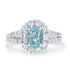 1.03ct Paraiba Rings with 0.82tct diamonds set in platinum