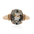 3.34ct Tourmaline ring with 0.06tct diamonds set in 14K yellow gold