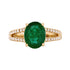 2.34Ct Emerald Ring With 0.29Tct Diamond Accents In 14K Yellow Gold