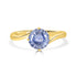 1.72ct Sapphire rings set in 14KT yellow gold