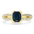 1.99ct Sapphire Ring with 0.66tct Diamonds set in 14K Yellow Gold