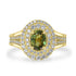 1.9ct Demantoid Garnet Ring with 0.66tct Diamonds set in 14K Yellow Gold