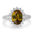 2.95ct Sphene Ring with 0.73tct Diamonds set in 14K White Gold