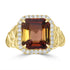 6.16ct Tourmaline Rings with 0.35tct Diamond set in 18K Yellow Gold