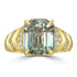 6.86ct Tourmaline Rings with 0.2tct Diamond set in 18K Yellow Gold