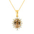2.12ct Tourmaline Pendant with 0.22tct Diamonds set in 14K Yellow Gold