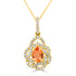 1.13ct Topaz Pendant with 0.46tct Diamonds set in 14K Yellow Gold