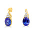 5.00 ct Tanzanite with 0.36 ct diamonds set in 14K yellow gold