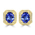 6.48tct Tanzanite Earring with 0.35tct Diamonds set in 14K Yellow Gold