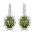 5.6tct Sphene Earring with 0.47tct Diamonds set in 14K White Gold