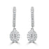 0.61tct Diamond Earring with 0.44tct Diamonds set in 950 Platinum