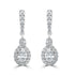 0.6tct Diamond Earring with 0.52tct Diamonds set in 950 Platinum