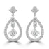 0.52tct Diamond Earring with 0.54tct Diamonds set in 950 Platinum