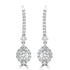 0.54tct Diamond Earring with 0.55tct Diamonds set in 950 Platinum