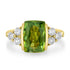 4.23ct  Sphene Rings with 0.58tct Diamond set in 14K Yellow Gold
